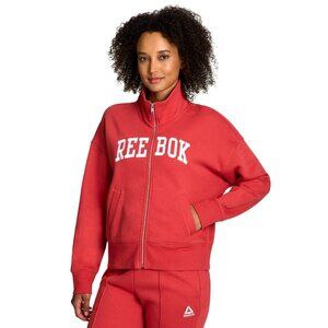 Reebok Women's Squad Zip Up Mock Neck Sweatshirt, Size XS